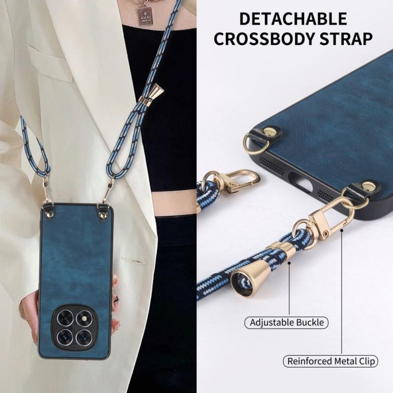 Coque à Cordon Xiaomi Redmi Note 14 ProPlus 5G Effet Cuir