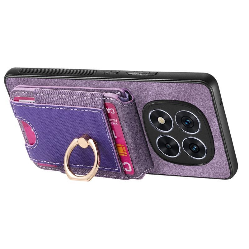 Coque Xiaomi Redmi Note 14 Pro Plus 5G Blocage RFID Porte-Cartes Détachable