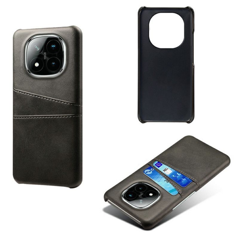 Coque Xiaomi Redmi Note 14 Pro Plus 5G Effet Cuir Porte-Cartes