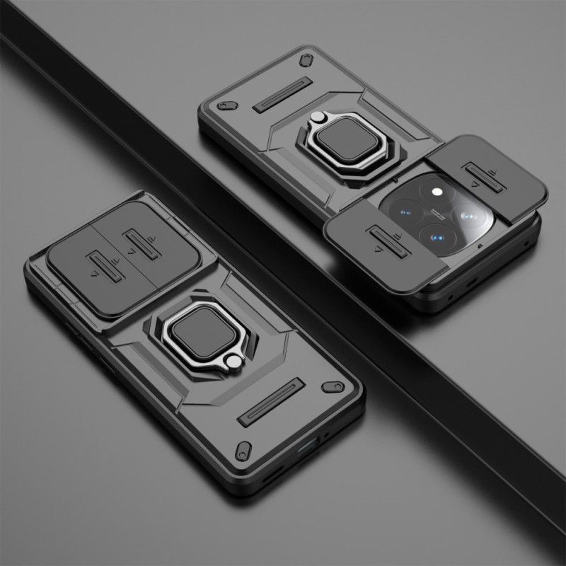 Coque Xiaomi Redmi Note 14 Pro Plus 5G Ring Résistante avec Protection d'Objectif