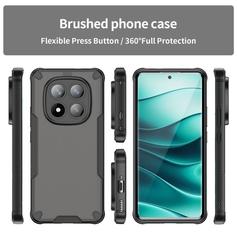 Coque Xiaomi Redmi Note 14 Pro Plus 5G Silicone Semi-Transparent avec Protecteur Écran en Verre Trempé