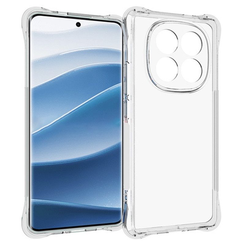 Coque Xiaomi Redmi Note 14 Pro Plus 5G Transparente Renforcée avec Protecteur Écran en Verre Trempé