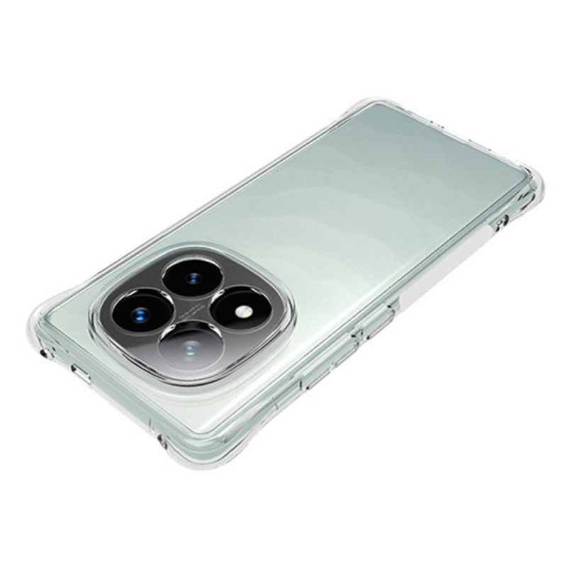 Coque Xiaomi Redmi Note 14 Pro Plus 5G Transparente Renforcée avec Protecteur Écran en Verre Trempé