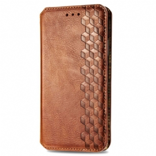 Flip Cover Xiaomi Redmi Note 14 Pro Plus 5G Effet daim Frise