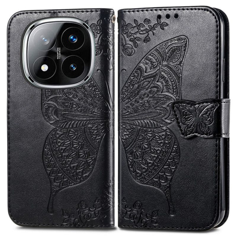 Housse Xiaomi Redmi Note 14 Pro Plus 5G Papillon Baroque