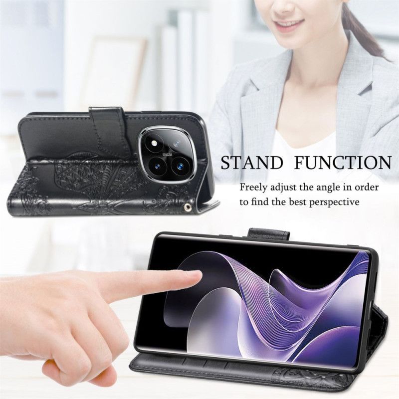 Housse Xiaomi Redmi Note 14 Pro Plus 5G Papillon Baroque