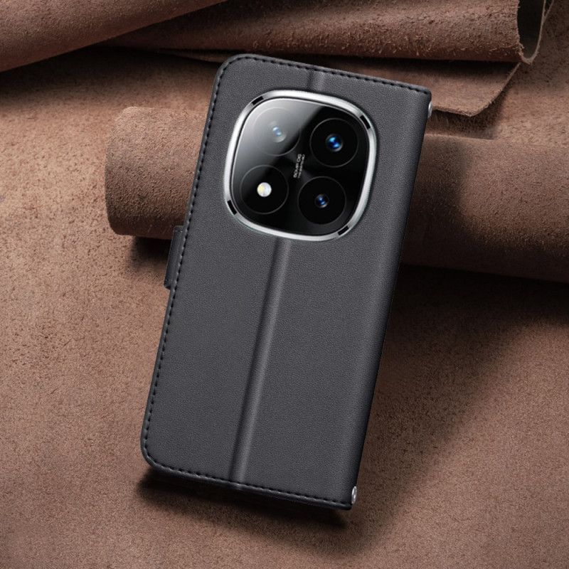 Housse Xiaomi Redmi Note 14 Pro Plus 5G / 14 Pro 5G / Poco X7 Matelassée Premium à Lanière