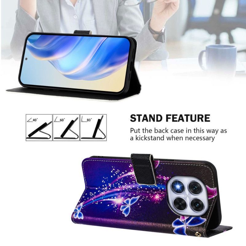 Housse Xiaomi Redmi Note 14 Pro Plus 5G / 14 Pro 5G / Poco X7 Motif Papillons Festifs