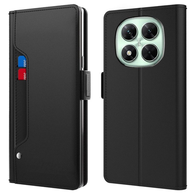 Housse Xiaomi Redmi Note 14 Pro Plus 5G Porte-Cartes Amovible et Miroir