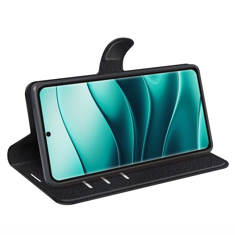 Housse Xiaomi Redmi Note 14 Pro Plus 5G Simili Cuir Litchi Classique