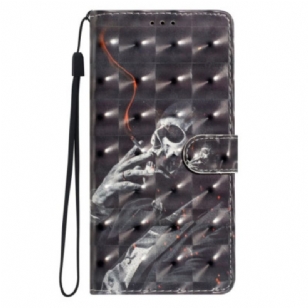 Housse Xiaomi Redmi Note 14 Pro Plus 5G Squelette Fumeur 3D