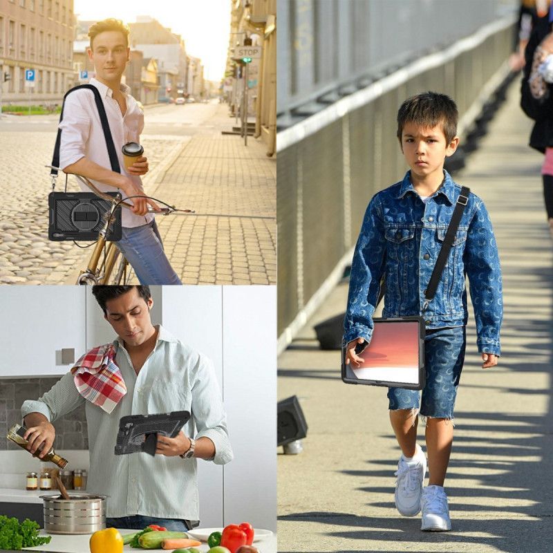 Coque Samsung Galaxy Tab S10 FE Plus Support et Bandoulière