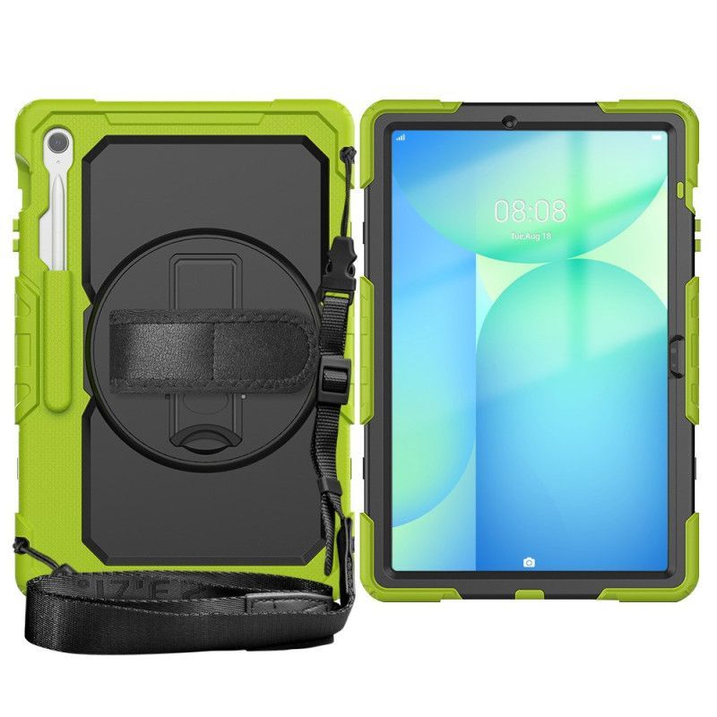 Coque Samsung Galaxy Tab S10 FE Plus Ultra Résistante avec Bandoulière
