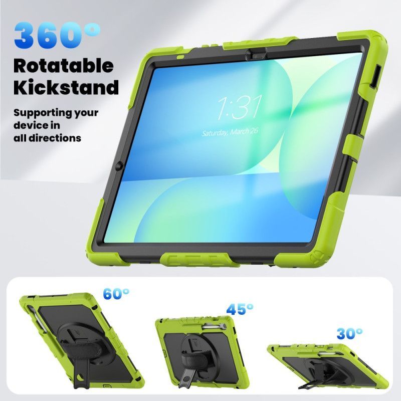 Coque Samsung Galaxy Tab S10 FE Plus Ultra Résistante avec Bandoulière