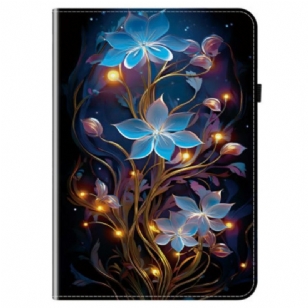 Étui Samsung Galaxy Tab S10 FE Plus Fleurettes Bleues