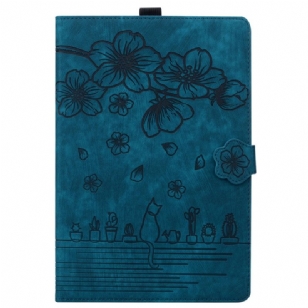 Housse Samsung Galaxy Tab S10 FE Plus Scène de Chats