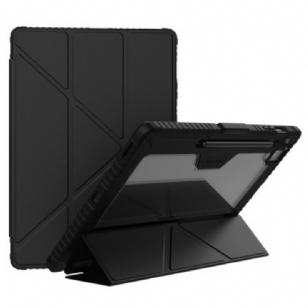 Smart Case Samsung Galaxy Tab S10 FE Plus Bumper avec Support Origami et Couvercle Coulissant NILLKIN