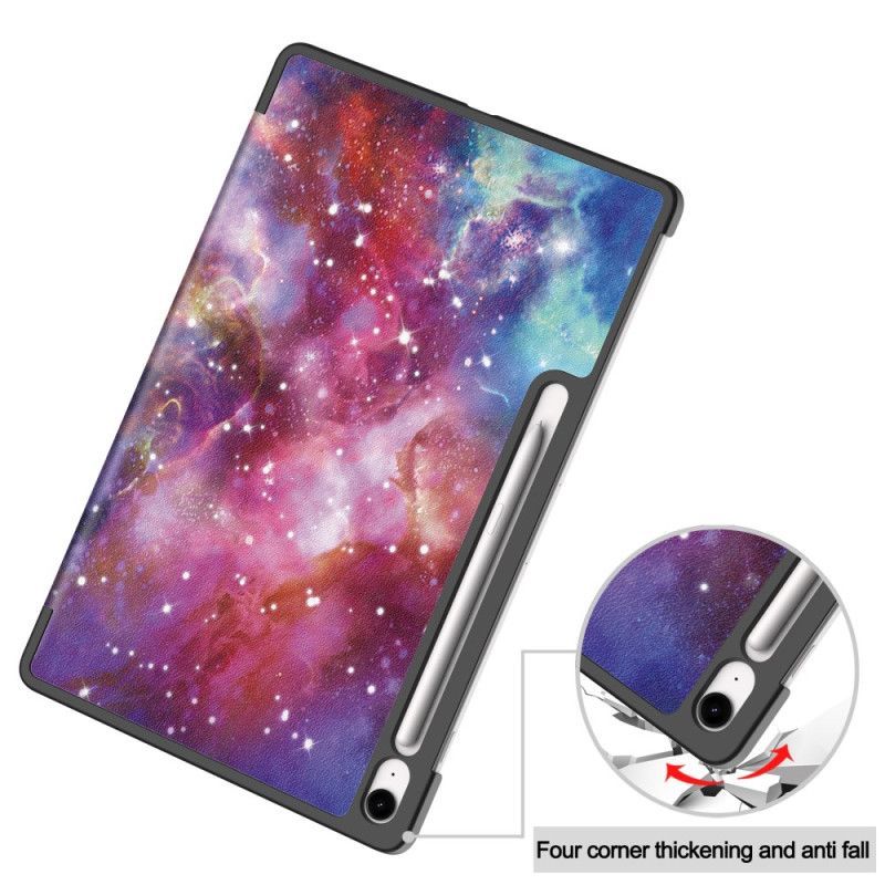 Smart Case Samsung Galaxy Tab S10 FE Plus Motif Galaxie