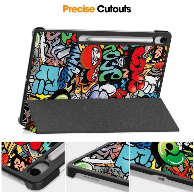Smart Case Samsung Galaxy Tab S10 FE Plus Motif Graffiti