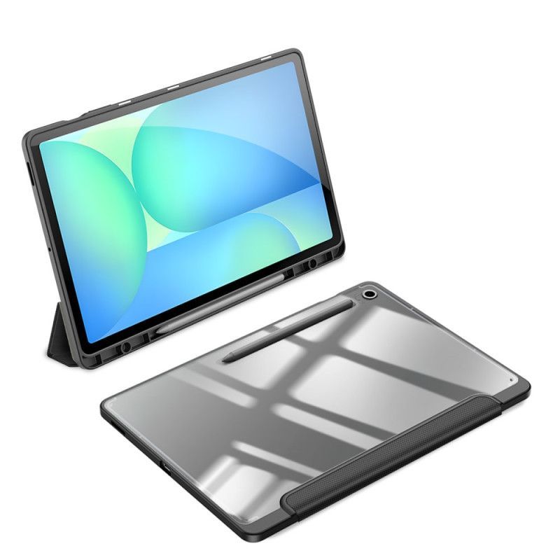 Smart Case Samsung Galaxy Tab S10 FE Plus Trois Volets Dos Transparent