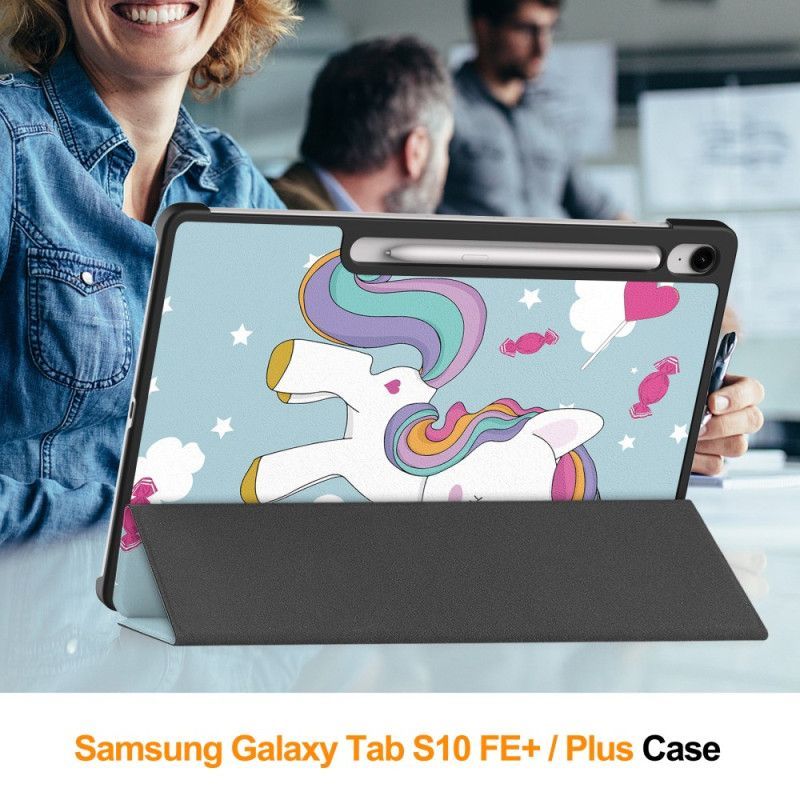 Smart CaseSamsung Galaxy Tab S10 FE Plus Licorne