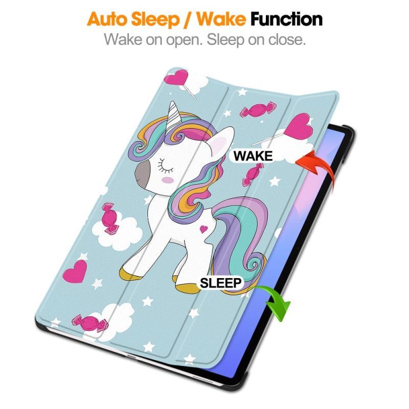 Smart CaseSamsung Galaxy Tab S10 FE Plus Licorne