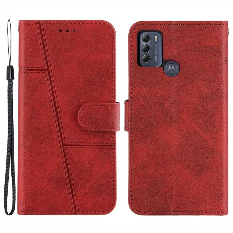 Housse Motorola Moto G50 Lines Effet Cuir