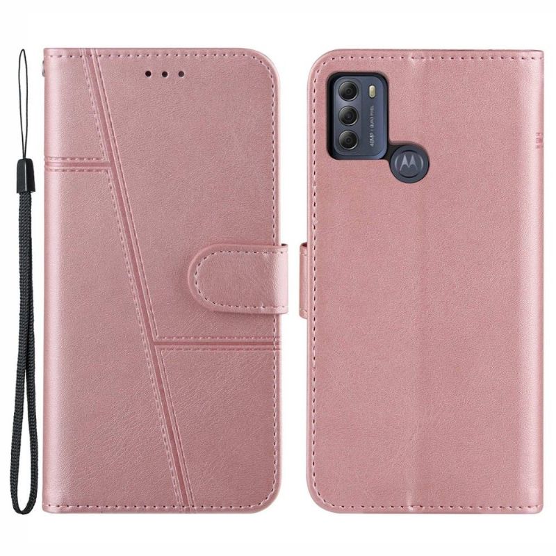 Housse Motorola Moto G50 Lines Effet Cuir