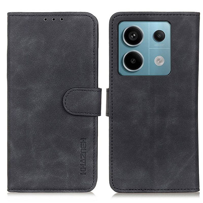 Housse Xiaomi Redmi Note 13 Pro 5G / Poco X6 5G Simili Cuir Rétro KHAZNEH