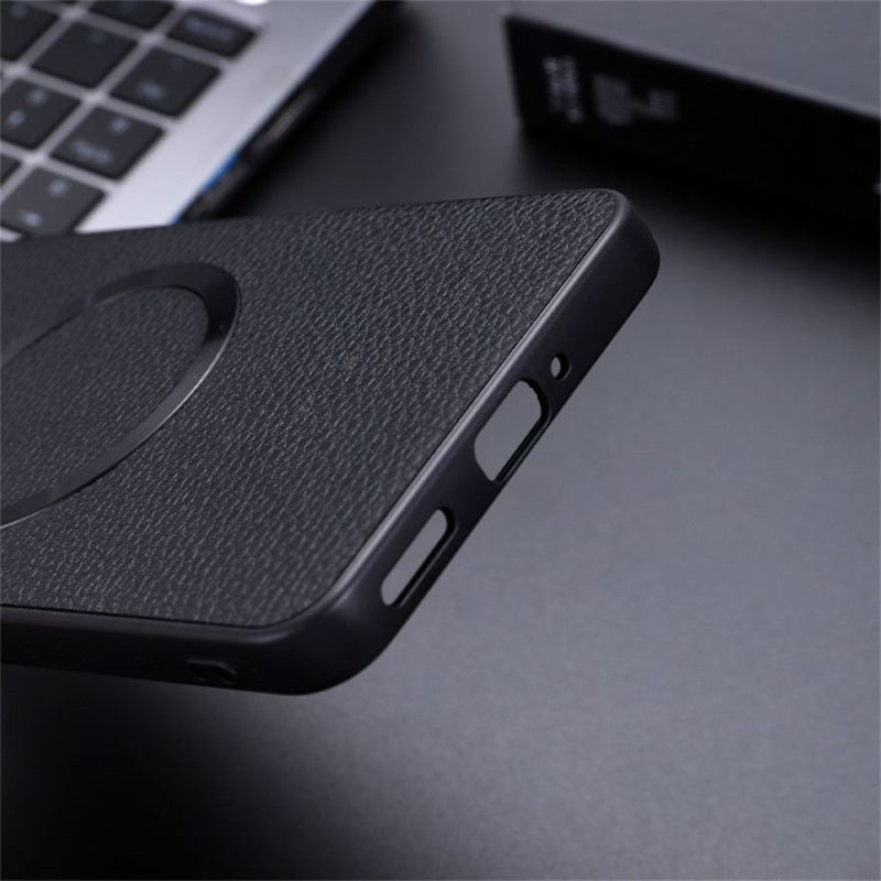 Coque OnePlus Nord 4 Simili Cuir Litchi Compatible MagSafe