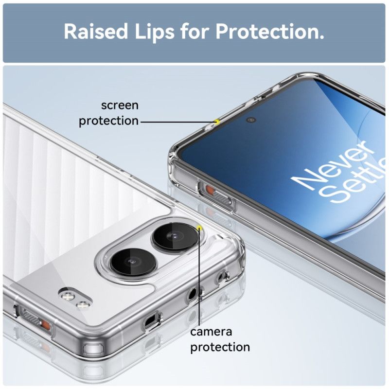 Coque OnePlus Nord 4 Transparente avec Protection Écran en Verre Trempé