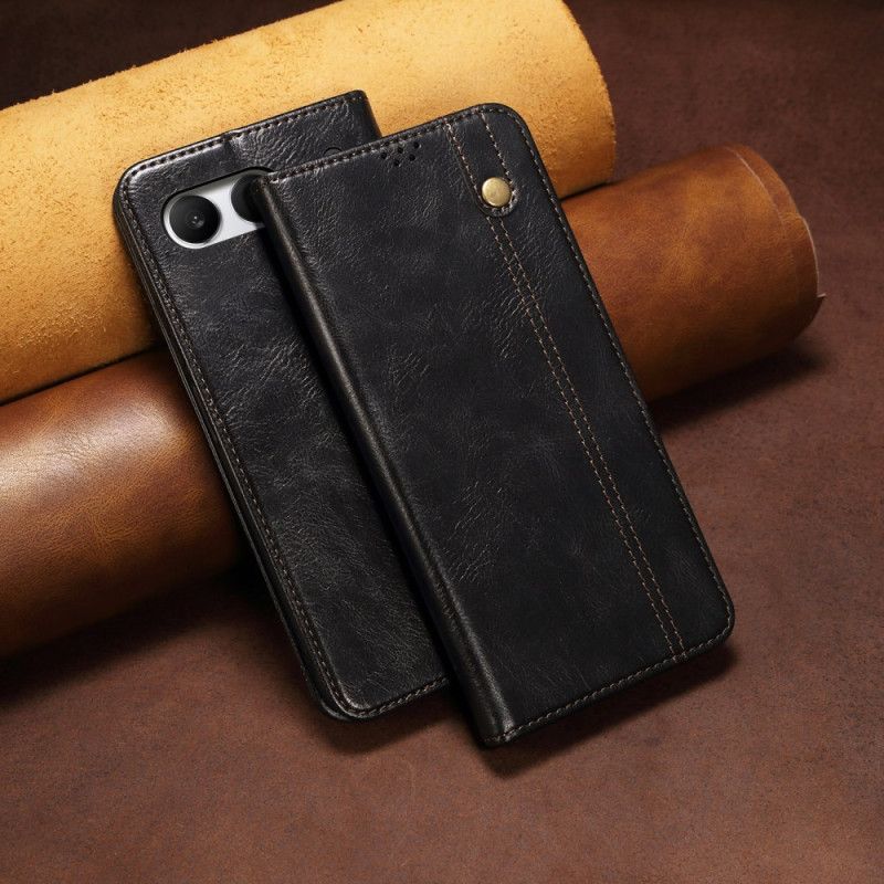 Flip Cover OnePlus Nord 4 Simili Cuir Ciré