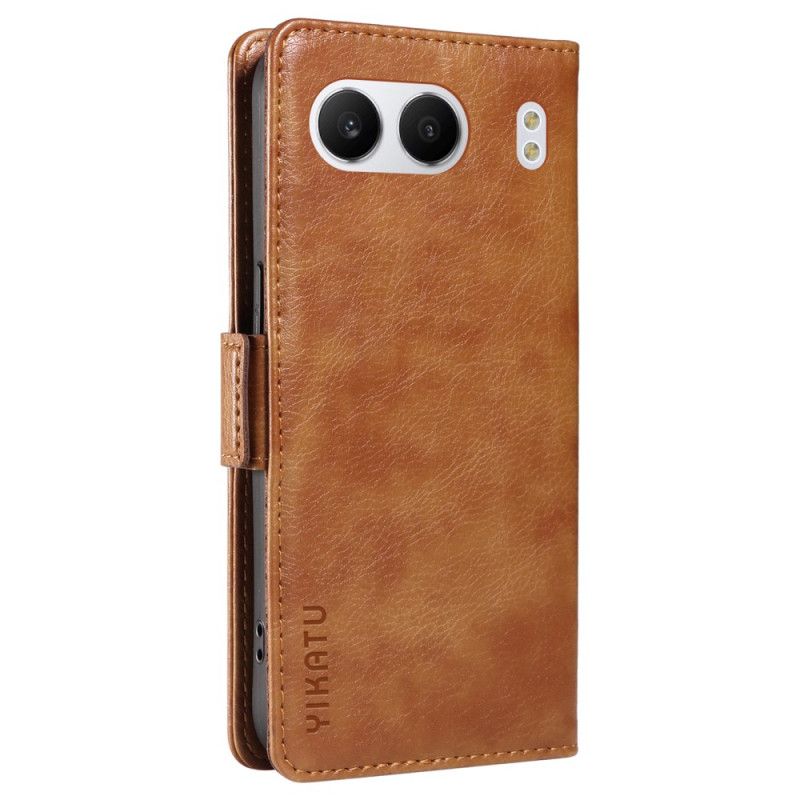 Flip Cover OnePlus Nord 4 Simili Cuir Litchi YIKATU