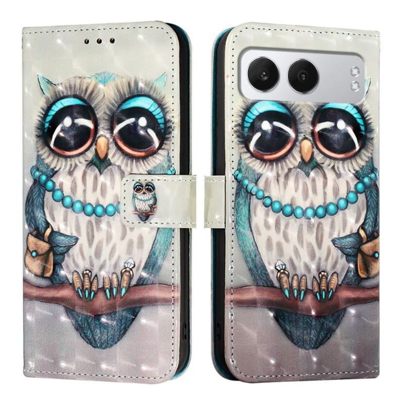 Housse OnePlus Nord 4 Hibou Gris