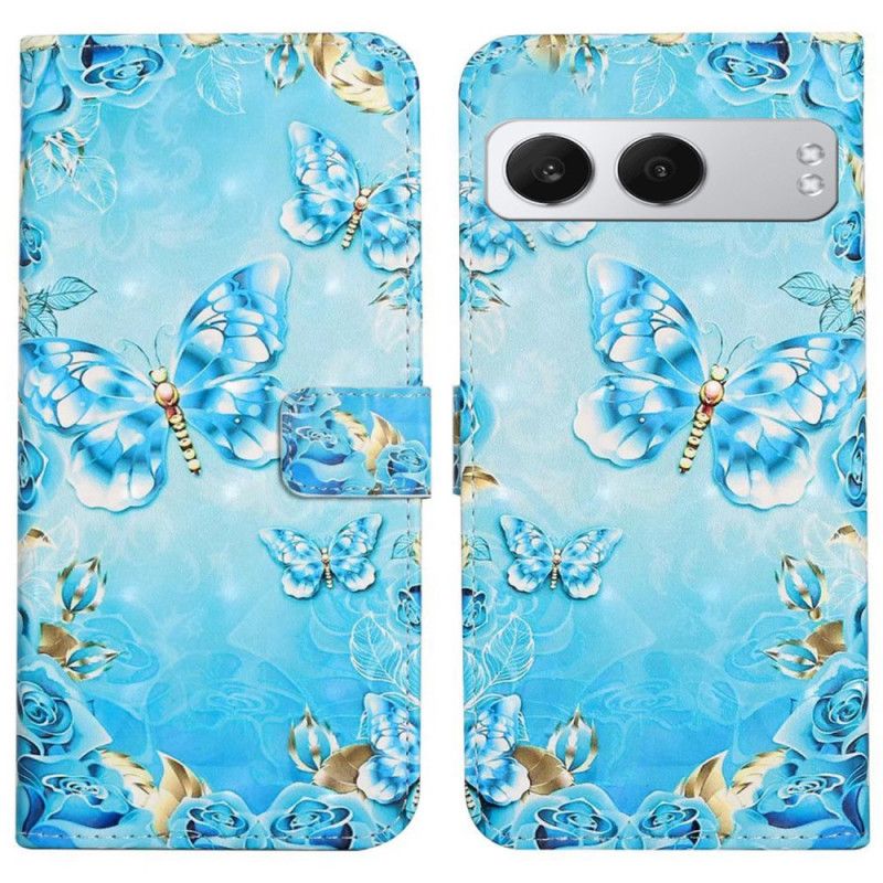 Housse OnePlus Nord 4 Papillons Bleus 3D