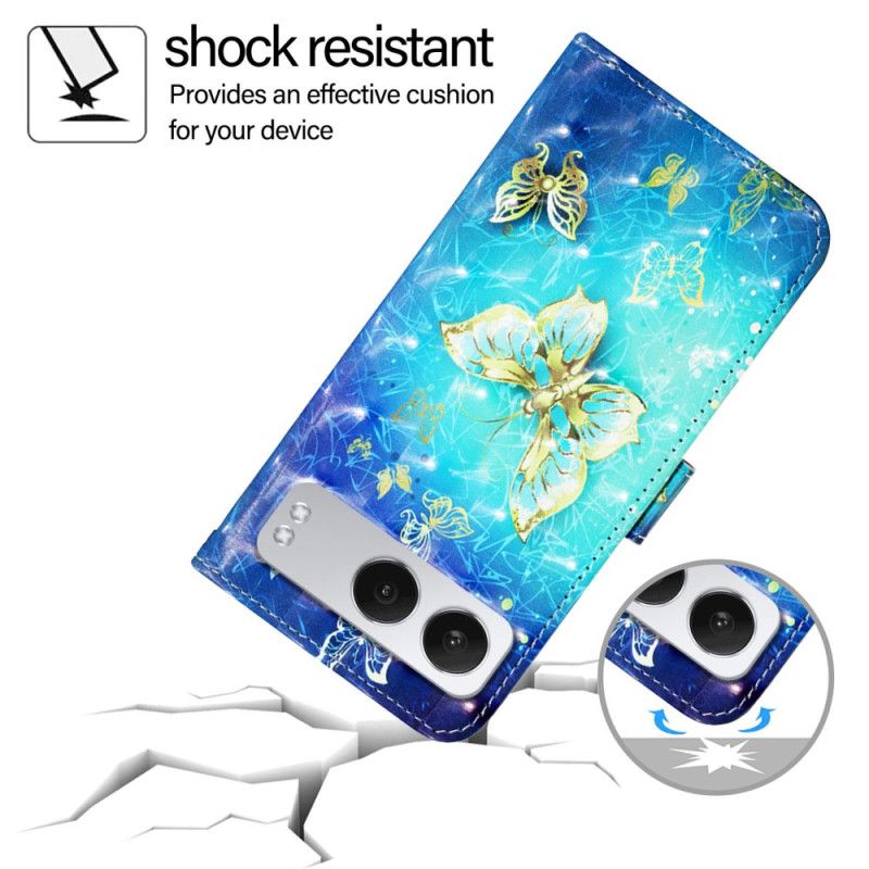 Housse OnePlus Nord 4 Papillons Dorés