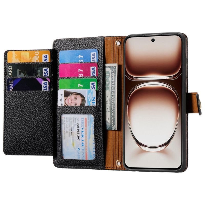 Housse OnePlus Nord 4 Portefeuille Blocage RFID Coeur