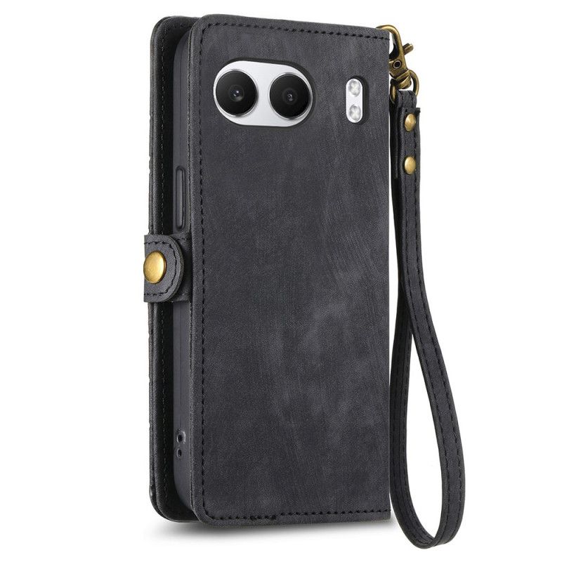 Housse OnePlus Nord 4 Portefeuille Motifs Géométriques