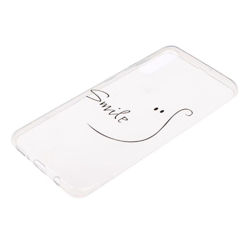 Samsung Galaxy A70 - Coque transparente smile