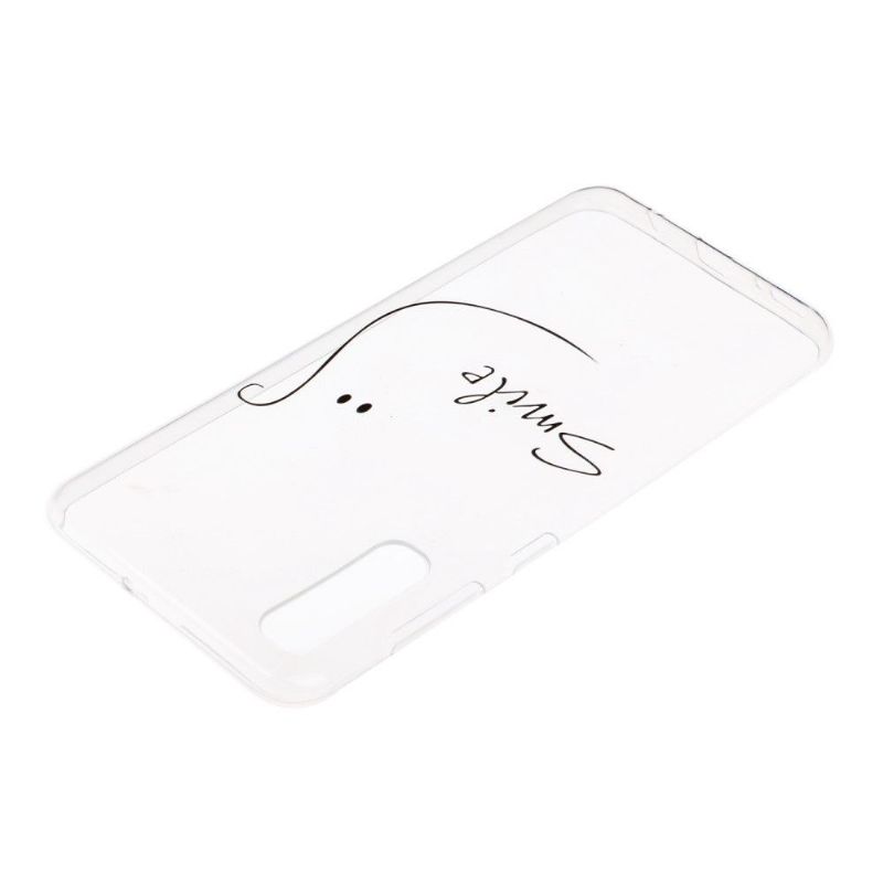 Samsung Galaxy A70 - Coque transparente smile