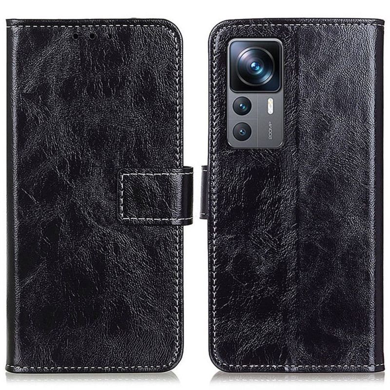 Housse Xiaomi 12T / 12T Pro Simili Cuir Verni