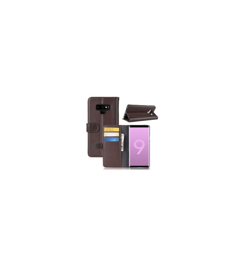 Housse Samsung Galaxy Note 9 Porte-Cartes en Cuir Premium