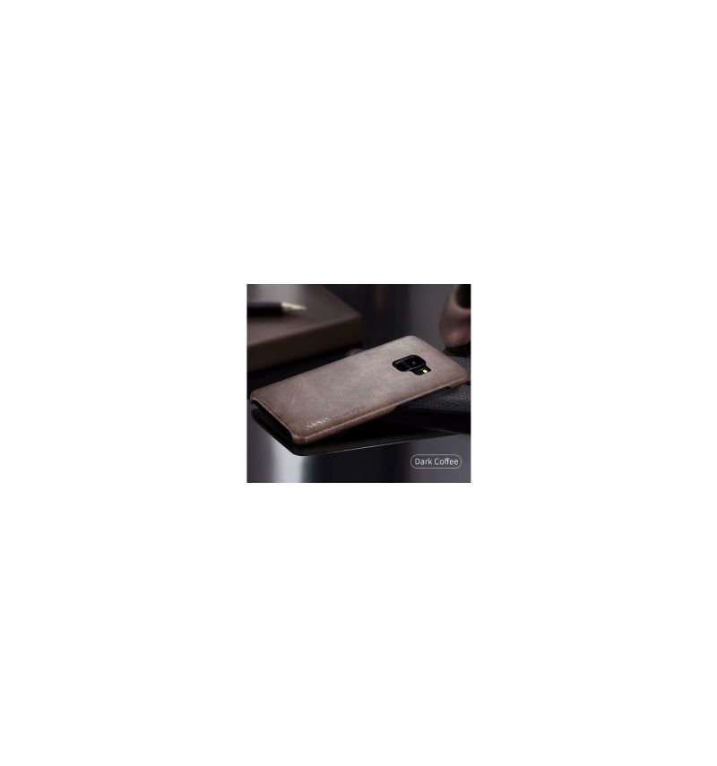 Coque Samsung Galaxy S9 Cuir Vintage Series - Marron