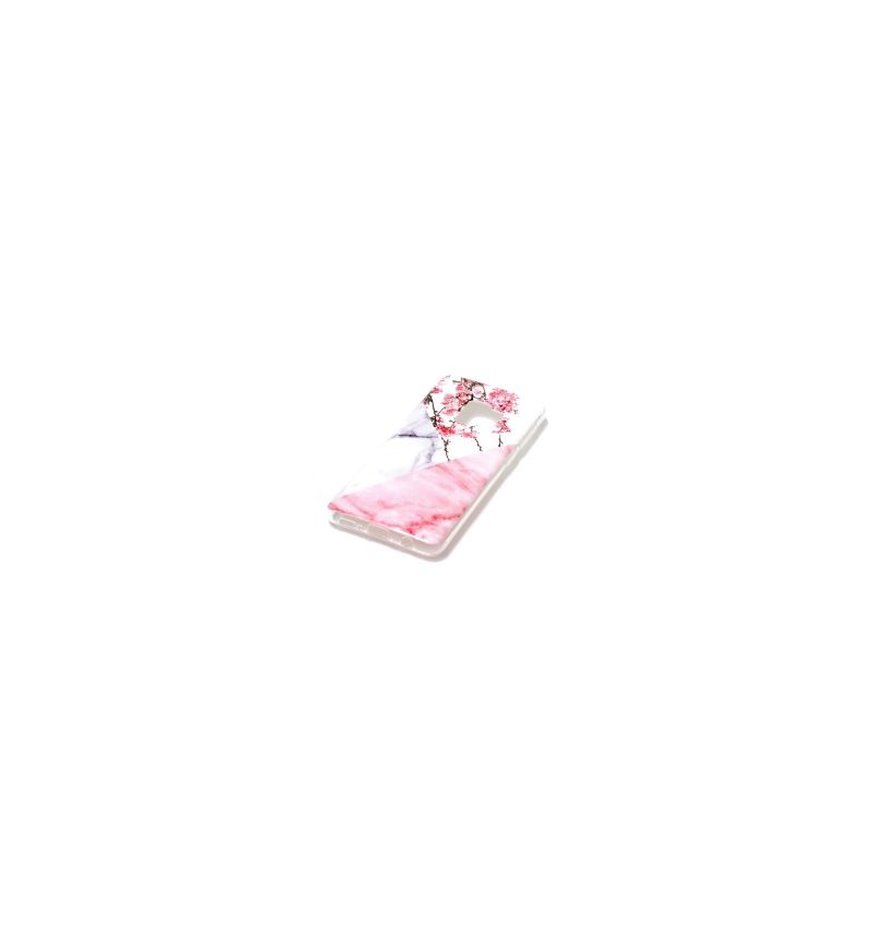Coque Samsung Galaxy S9 Fleurs et marbre
