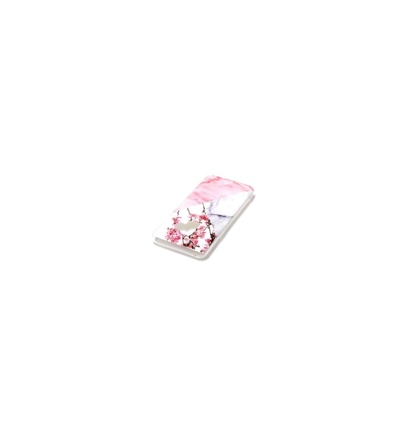 Coque Samsung Galaxy S9 Fleurs et marbre