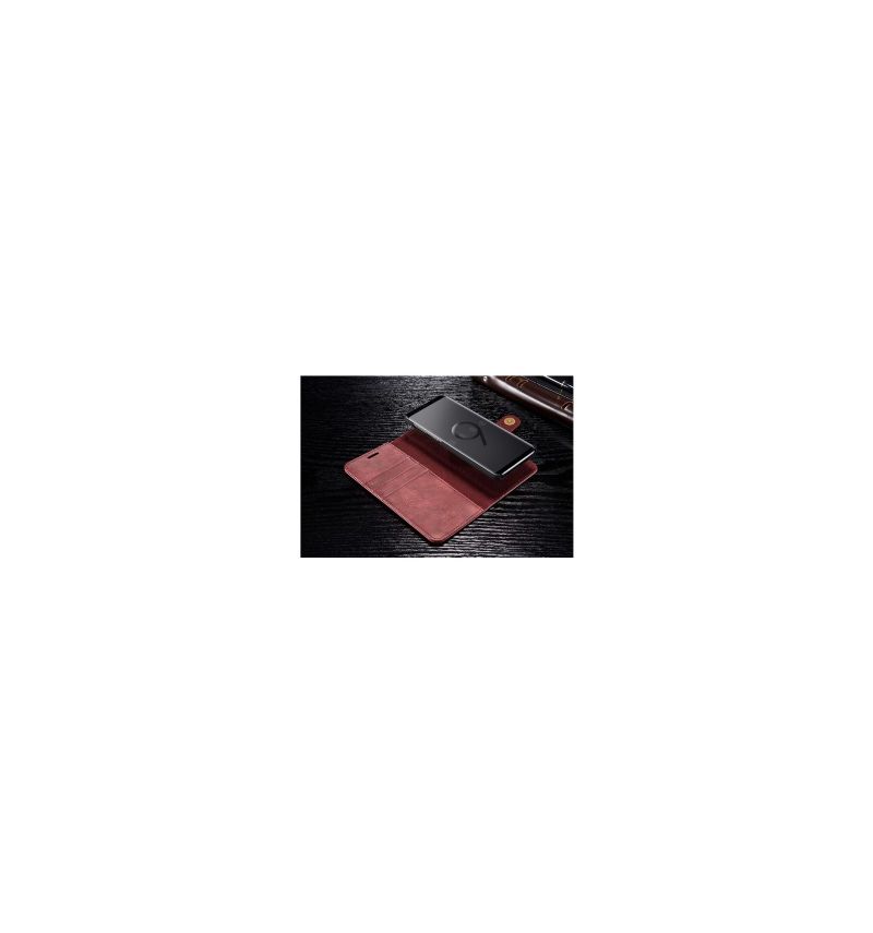 Housse portefeuille + coque amovible Samsung Galaxy S9 - Rouge