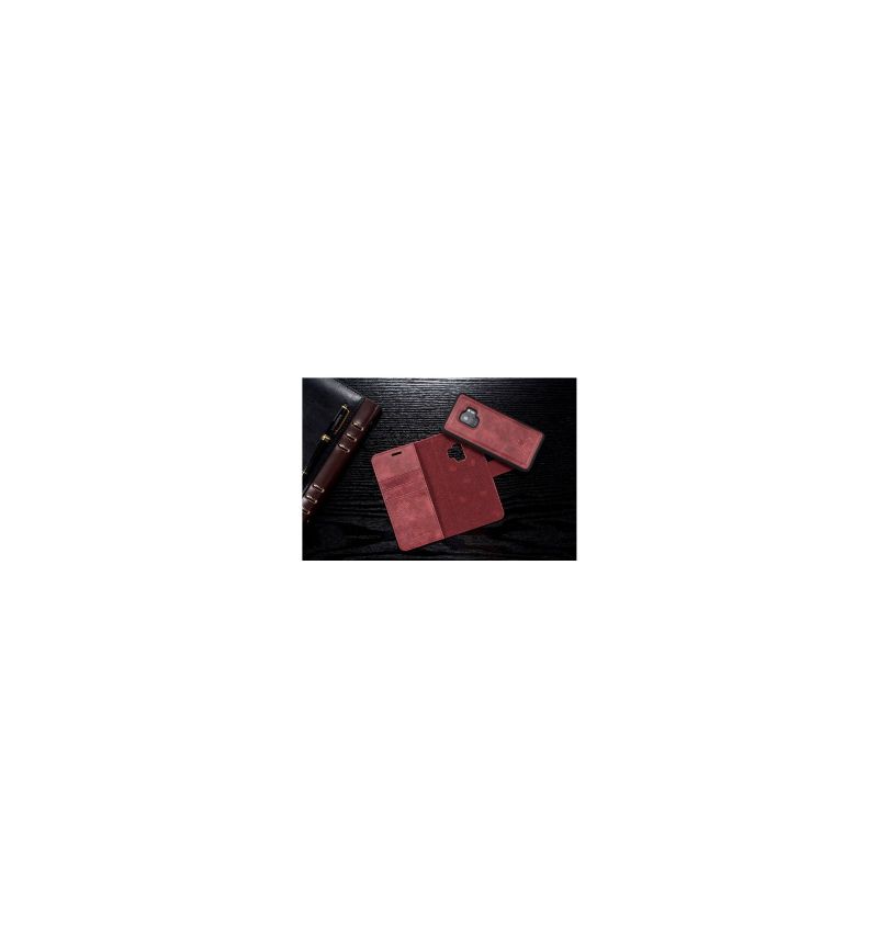 Housse portefeuille + coque amovible Samsung Galaxy S9 - Rouge