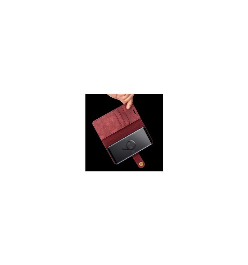 Housse portefeuille + coque amovible Samsung Galaxy S9 - Rouge