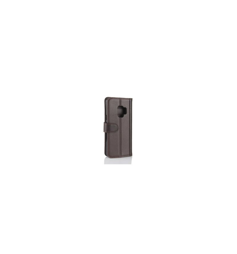 Housse Samsung Galaxy S9 Cuir Premium - Marron