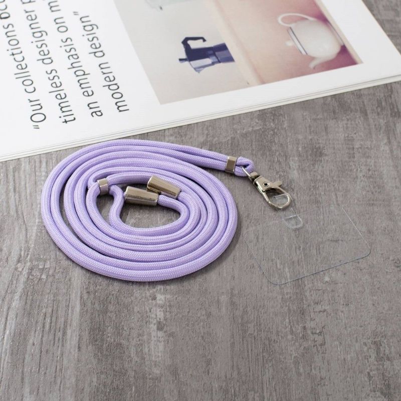 Coque Samsung Galaxy A03 Core à cordon fleurs et papillons violets